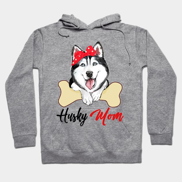 Husky Mom Dog Owner Mothers Day Gift Hoodie by CesarHerrera